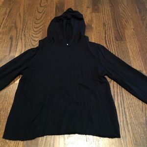 kids long sleeve black crop top